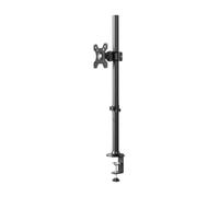 Braccio for monitor, Doppio sovrapposto, Verticale/Orizzontale | Regolabile in altezza, Braccio articolato, Girevole, Montaggio a morsetto(Single monitor short arm pole 14-32 in 65 cm)