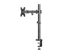 Braccio for monitor, Doppio sovrapposto, Verticale/Orizzontale | Regolabile in altezza, Braccio articolato, Girevole, Montaggio a morsetto(Single monitor arm pole 14-32 in 45 cm)