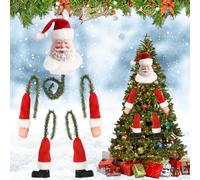 Braccio Gamba Albero di Natale, Decorazioni per il Corpo Degli Elfi di Natali, Punta Albero di Natali Babbo Natale, Braccia e Gambe di Babbo Nata-le per Feste Invernali, Decorazione per la Casa