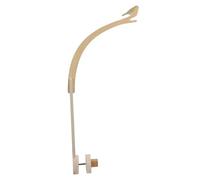 Braccio Giostrina Culla in Legno Faggio, Altezza Regolabile, Forma, Supporto Stabile - Stand Multifunzione, Portagiochi e Vestiti per Neonati