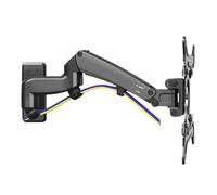 Braccio in alluminio lucidato a specchio for supporto for monitor LCD da parete for TV da 360 gradi F300(Black)