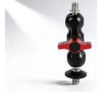 Braccio Magico per DSLR, Adattatore per Montaggio su Braccio Testa a Sfera Doppia Multifunzione con Supporto per Scarpa e Vite da 1/4 di Pollice per Monitor LCD/luci a LED