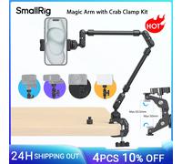 Braccio magico SmallRig con kit morsetto a granchio, supporto per treppiede da tavolo regolabile, braccio con braccio, per smartphone Webcam Action Cameras 4766