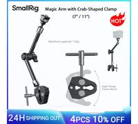 Braccio magico SmallRig da 7/11" con morsetto a forma di granchio, testa a sfera per 360 ° Regolazioni con vite 1/4"-20 per Action Cameras, Monitor