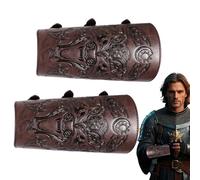 Braccio Medievale Prominente, Protezione Ali di Filo - 1 Paio di Fasce da Polso Per Cavalieri Medievali Per Uomini Adulti, Padre Della Protezione 'avambraccio Fascia Cust Nelle Rings