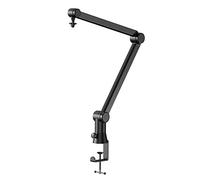 Braccio microfono di alta qualità, cavi nascosti per microfono da scrivania, compatibili con microfono HyperX QuadCast, microfono Yeti blu e la maggior parte dei microfoni da studio,