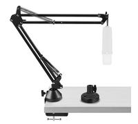 Braccio microfono Geekria per creator - compatibile con Rode NT-USB, NT1-A, NT1; staffa braccio boom con adattatore flange da tavolo; supporto sospensione regolabile; supporto da scrivania