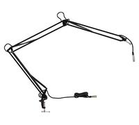 Pronomic supporto a braccio per microfono con pinza nera