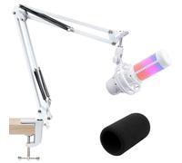 BRACCIO MICROFONO REGOLABILE BIANCO PER HYPERX QUADCAST S S2 SUPPORTO A BRACCIO