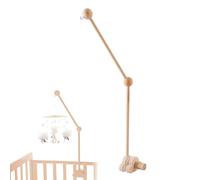 Braccio mobile per culla, braccio mobile per culla, 69 cm, design a nuvola, in legno, staccabile, regolabile in altezza, carino braccio mobile per culla per letto campana campane a vento
