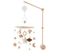 Braccio mobile per culla in legno, braccio mobile per culla gancio mobile per culla porta bambini culla regolabile angolo mobile supporto mobile per presepe mini culla braccio mobile baby campanelli a