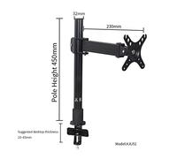 Braccio Monitor, 10-32 "Staffa di base for montaggio su monitor da tavolo a schermo singolo Full Motion Supporto for PC Supporto for braccio for TV LCD Supporto for PC Stabile e fermo(XJU51)