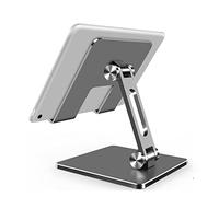 Braccio Monitor, 4.7 10.2 Supporto for tablet da tavolo in metallo da 15,6 pollici for supporto for monitor Supporto for telefono cellulare universale regolabile Stabile e fermo(Gray big)