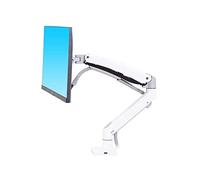 Braccio Monitor, Braccio a molla a gas F100A Supporto for monitor da tavolo con schermo da 22-35 pollici 360 Ruota braccio di montaggio for monitor da 3-12 kg con porta USB 3.0(White)