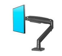 Braccio Monitor, Braccio a molla a gas F100A Supporto for monitor da tavolo con schermo da 22-35 pollici 360 Ruota braccio di montaggio for monitor da 3-12 kg con porta USB 3.0 Stabile e fermo(Noir)