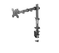 Braccio Monitor, Full Motion Desktop Clamping/Grommet 10 "-27" Supporto for monitor Braccio di montaggio Supporto for espositore rotante a sollevamento libero Carico rack 8 kg Stabile e fermo