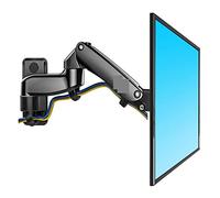 Braccio Monitor, Lega di alluminio 360 gradi 17 "-27" Supporto for monitor Braccio a molla a gas LED LCD TV Montaggio a parete Caricamento 2-7 kg Stabile e fermo(Noir)