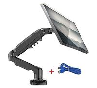 Braccio Monitor, Molla a gas F80 Supporto for monitor LCD da 17-30 pollici LED da tavolo Supporto for braccio ergonomico Ammortizzatore a gas Flexi Mount Carico 2~9 kg(With 1xUSB3.0)