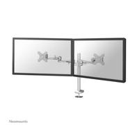 Braccio monitor Neomounts FPMA-D935DG doppio, manuale, ojal, argento