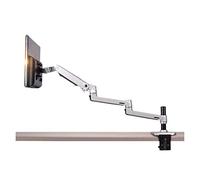Braccio Monitor, Staffa di montaggio for monitor LCD LED da 10-38 pollici con braccio ultra lungo a sollevamento libero Full Motion in alluminio(XSJ8013C-Silver)
