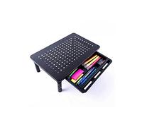 Braccio Monitor, Supporto for l'innalzamento del display del computer for l'home office con cassetto Organizzatore da scrivania con staffa for monitor regolabile antiscivolo Stabile e fermo