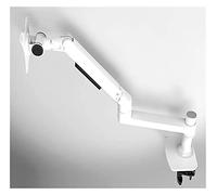 Braccio Monitor, Supporto for monitor da tavolo Full Motion 17-38" Supporto for monitor in alluminio con braccio a molla meccanico Caricamento 11 kg(V6 white)