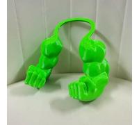 Braccio muscolare per gatto, per Halloween, scherzo, con stampa 3D, regolabile e leggero, braccio per animali domestici, cosplay, accessorio divertente per costume (verde)