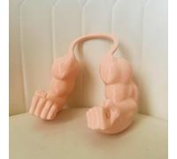 Braccio muscolare per gatto, per Halloween, scherzo, con stampa 3D, regolabile e leggero, braccio per animali domestici, cosplay, accessorio divertente per costume (albicocca)