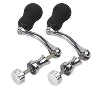 Braccio Oscillante Acciaio con Presa EVA Antiscivolo Braccio(medium 2pcs) | Piegatura a 90°, metallo per robusto, presa EVA, per mulinelli 4000-6000, uso universale