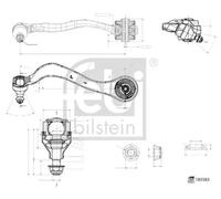 FEBI BILSTEIN 185583 Braccio oscillante, sospensione ruota