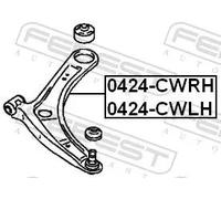 Braccio oscillante anteriore Dx Braccio trasversale oscillante 0424-CWRH FEBEST