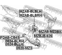 Braccio oscillante anteriore Dx Braccio trasversale oscillante 0524-BLRH FEBEST
