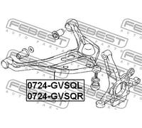 Braccio oscillante anteriore Dx Braccio trasversale oscillante 0724-GVSQR FEBEST