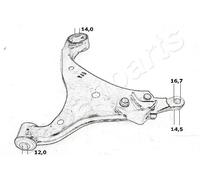 JAPANPARTS JPBS-K03R Braccio Oscill