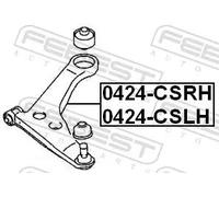 FEBEST 0424-CSLH Braccio oscillante, sospensione ruota