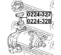 Braccio oscillante Assale anteriore Dx Braccio trasversale oscillante 0224-327