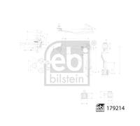 Braccio di controllo, sospensione ruota FEBI BILSTEIN 179214 Assale anteriore, destro, anteriore
