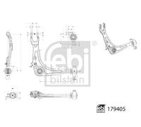 Braccio di controllo, sospensione ruota FEBI BILSTEIN 179405 assale anteriore, destra, anteriore