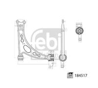 FEBI BILSTEIN 184517 Braccio oscillante, sospensione ruota