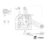 Braccio oscillante Assale anteriore Dx Triangolo oscillante(Veic. com./ind.)