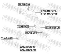 FEBEST 6724-MXFUPL Braccio oscillante, sospensione ruota
