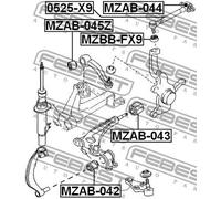 Braccio oscillante Assale anteriore superiore Braccio trasversale oscillante