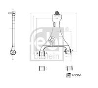 Braccio oscillante Assale anteriore Sx Braccio trasversale oscillante 177966