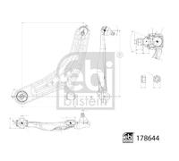 Braccio oscillante Assale anteriore Sx Triangolo oscillante(Veic. com./ind.)