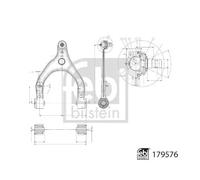 Braccio oscillante Assale anteriore Triangolo oscillante(Veic. com./ind.) 179576