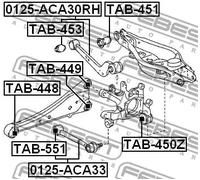 FEBEST 0125-ACA33 Braccio oscillante, sospensione ruota