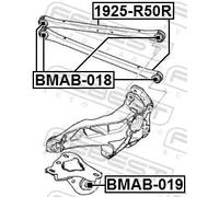 FEBEST 1925-R50R Braccio oscillante, sospensione ruota