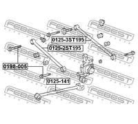 FEBEST 0125-141 Braccio oscillante, sospensione ruota