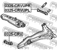 FEBEST 0325-CRVUPR Braccio oscillante, sospensione ruota