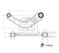 FEBI BILSTEIN 179036 Braccio oscillante, sospensione ruota